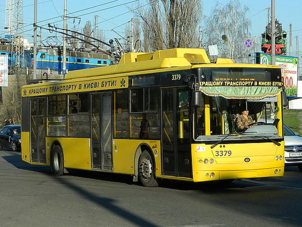 Сегодня в Киеве изменится маршрут ночных троллейбусов