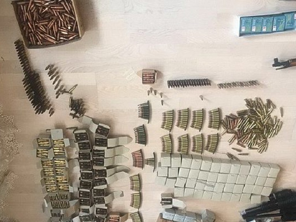 В Киеве СБУ изъяла большое количество оружия и боеприпасов  (ФОТО, ВИДЕО)