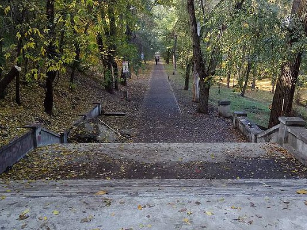 В Днепре в парке Глобы сделали дырявый ремонт ступенек (ФОТО)