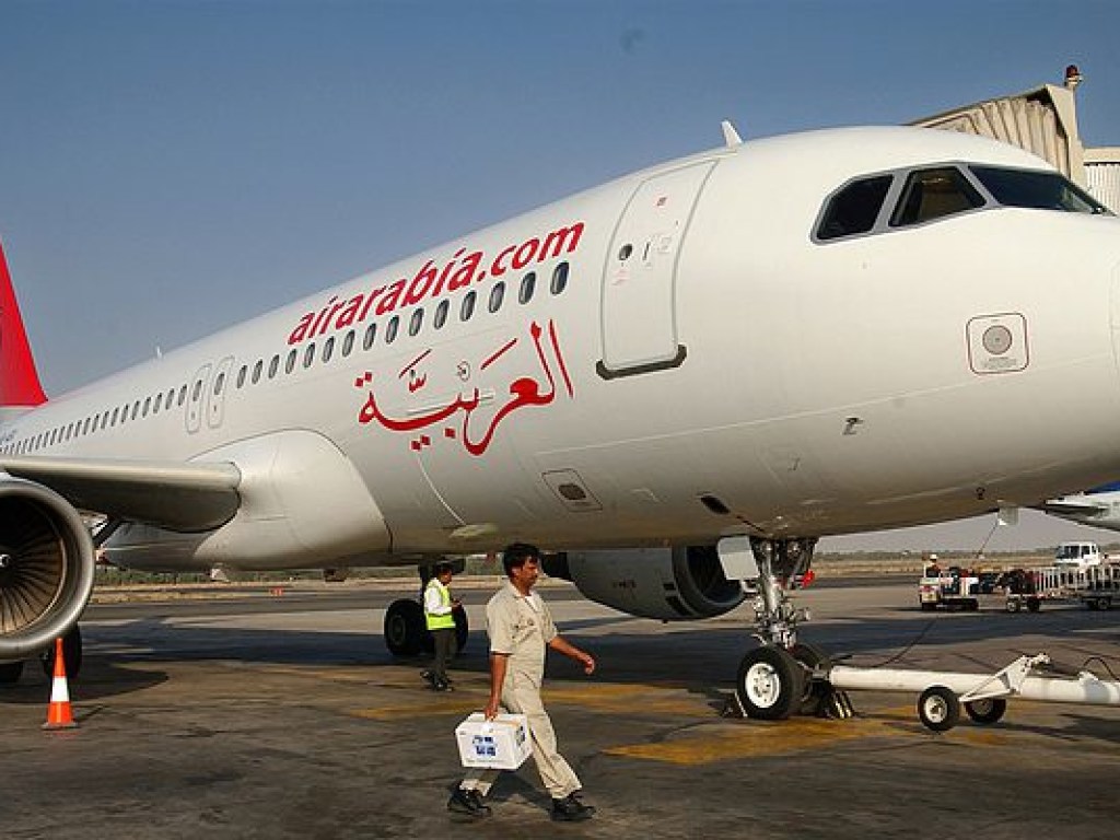 Самолет Air Arabia при посадке получил повреждение от столкновения с павлином