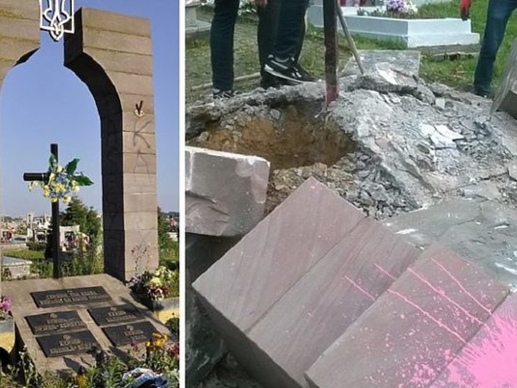 В Польше вымостили дорогу обломками памятника воинам УПА