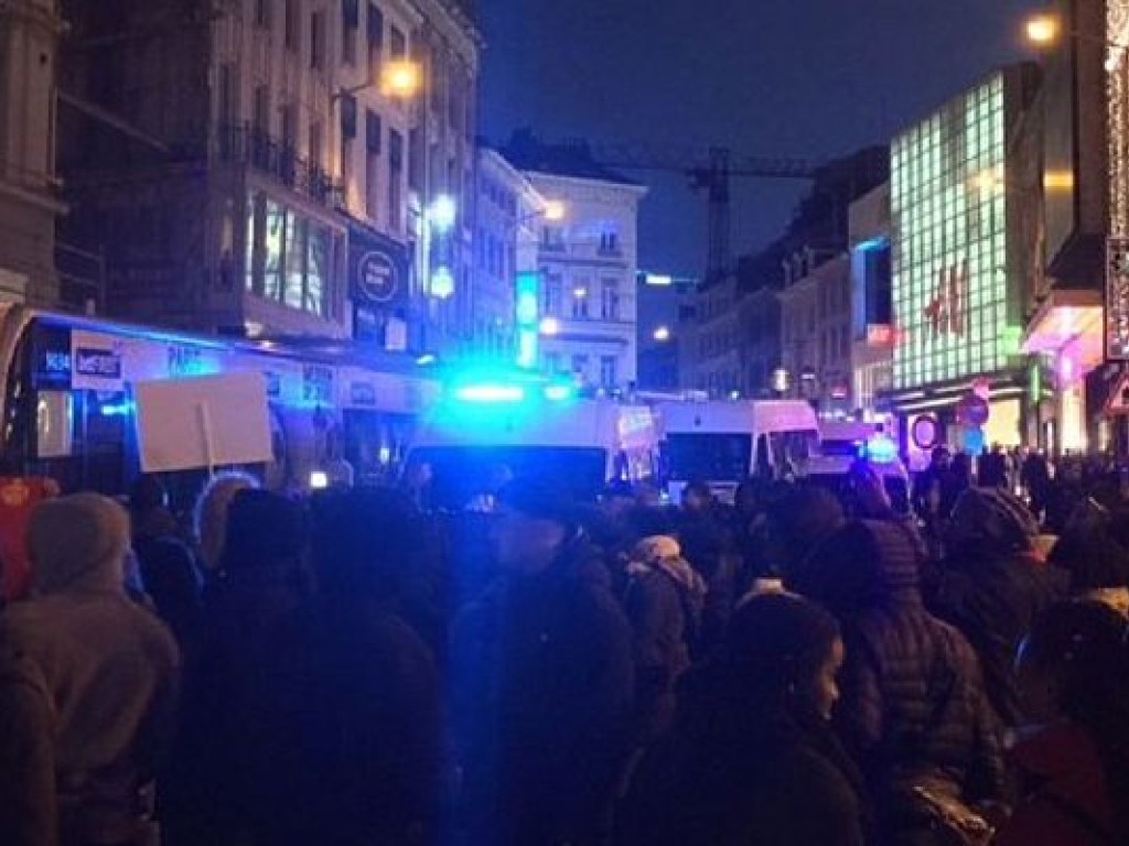 В центре Брюсселя произошли беспорядки, есть задержанные