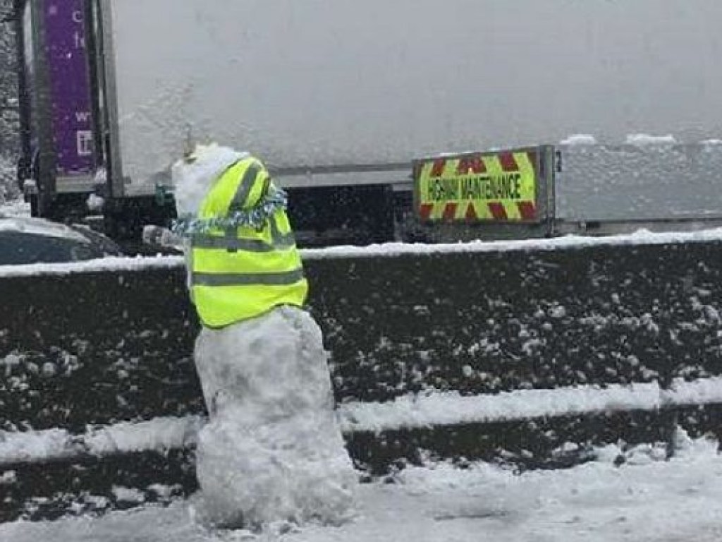 Сильные снегопады парализовали движение транспорта в Нидерландах (ФОТО)