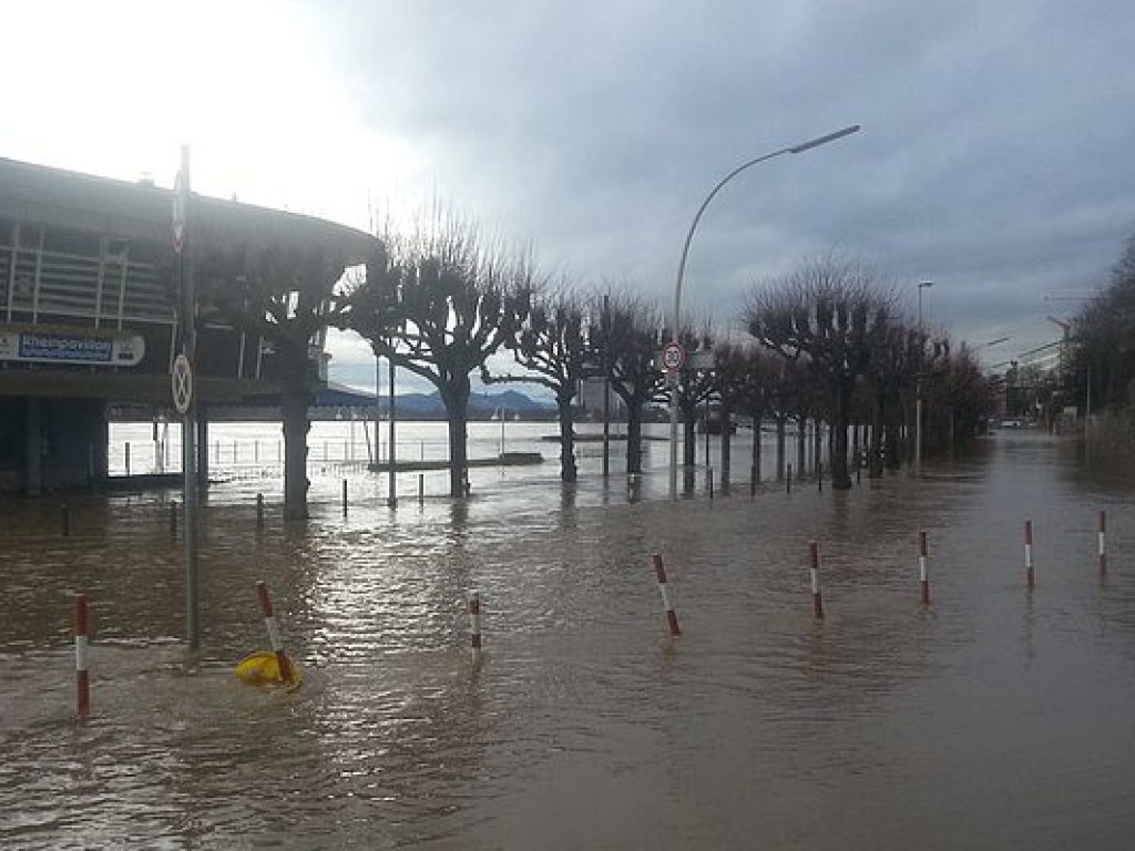 В Германии поднялся уровень воды в Рейне, есть угроза наводнения (ФОТО)