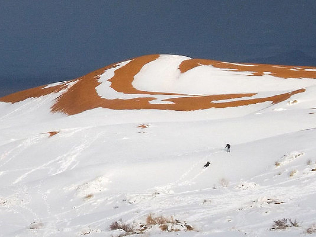 В пустыне Сахара выпал снег (ФОТО)