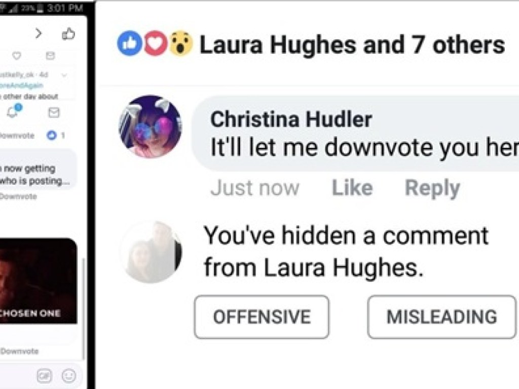 Facebook введет новую кнопку для «чистки» плохих комментариев (ФОТО)
