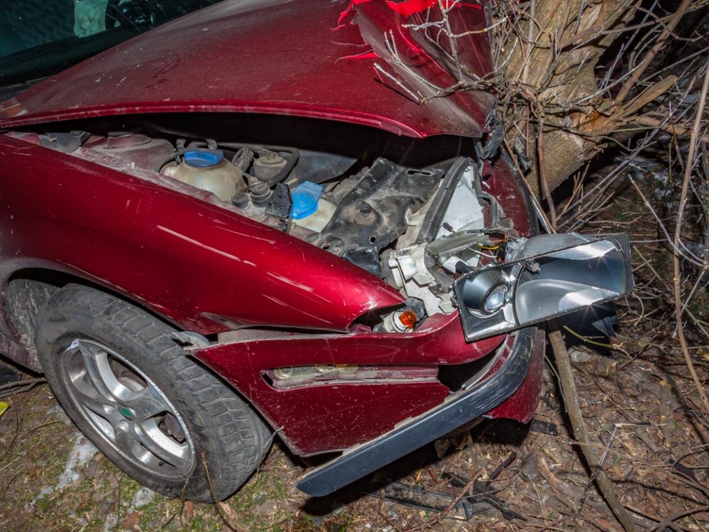 Автомобиль Skoda «вылетел» в балку в Днепре, пострадали девушка и парень (ФОТО)