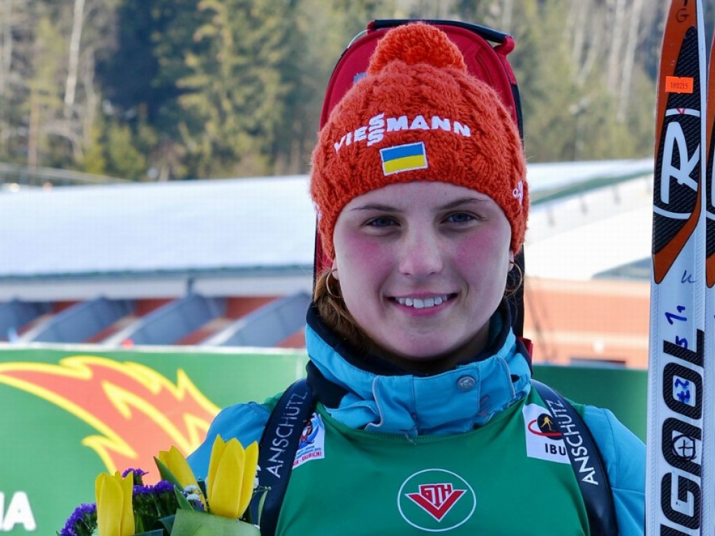 Биатлон: Украинка Кривонос завоевала «серебро» на юниорском чемпионате мира
