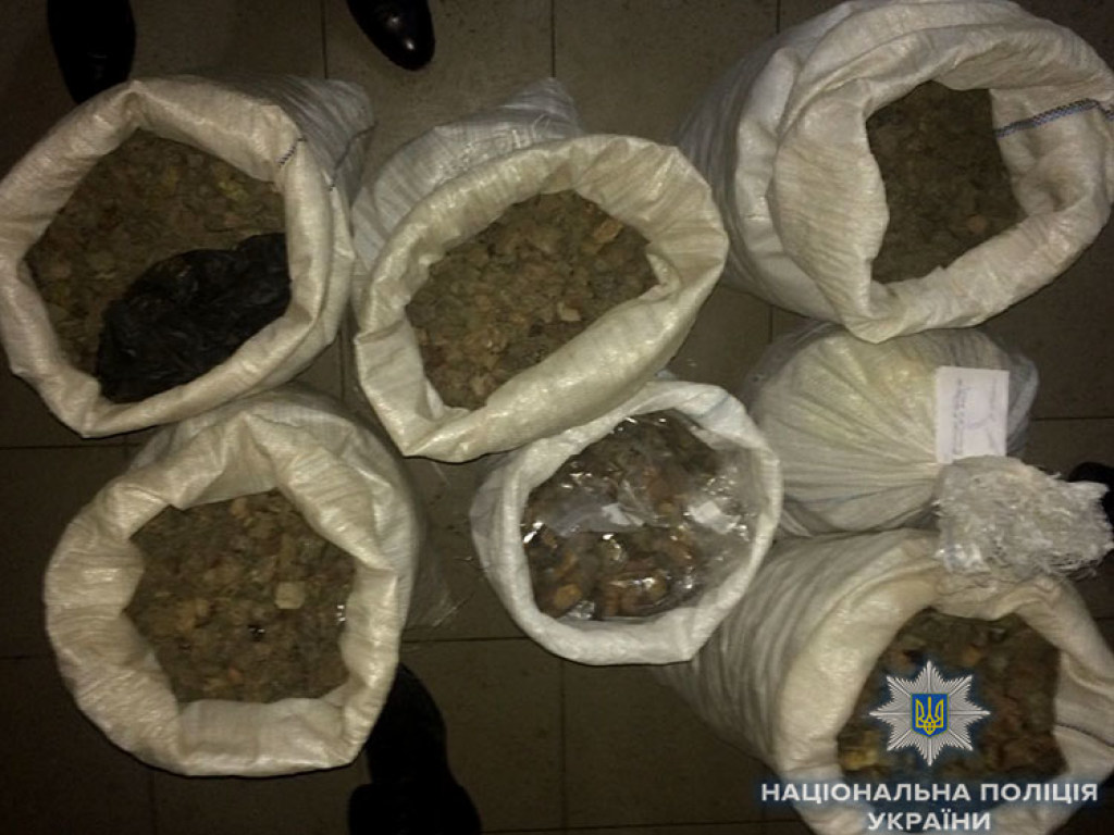 В Ровно полиция изъяла почти 140 килограммов янтаря (ФОТО)