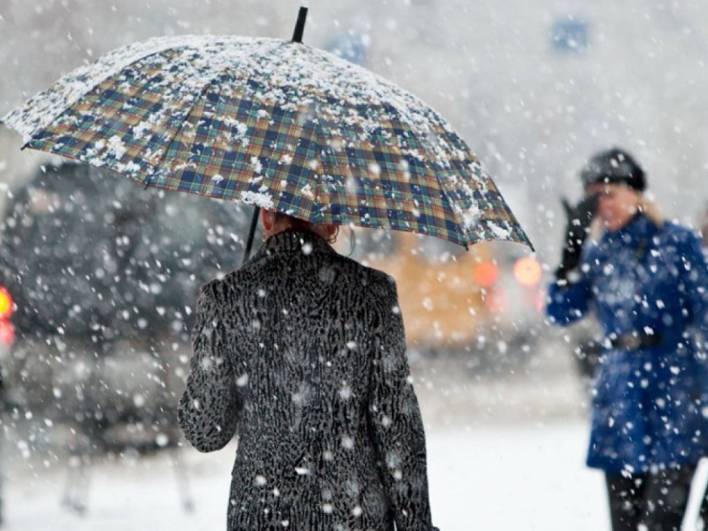 В пятницу в Украине пройдет дождь с мокрым снегом