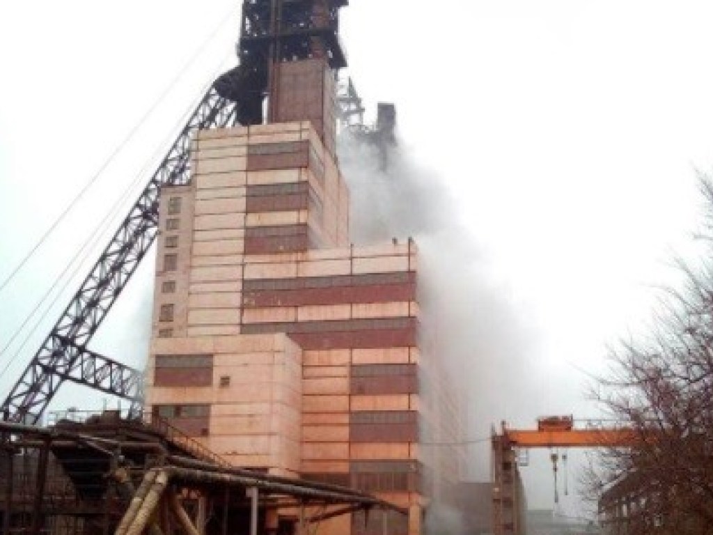 ГСЧС обнародовала видео вчерашнего пожара в шахте Запорожской области