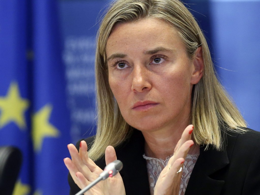 Могерини назвала условие поддержки ЕС размещения миротворцев на Донбассе