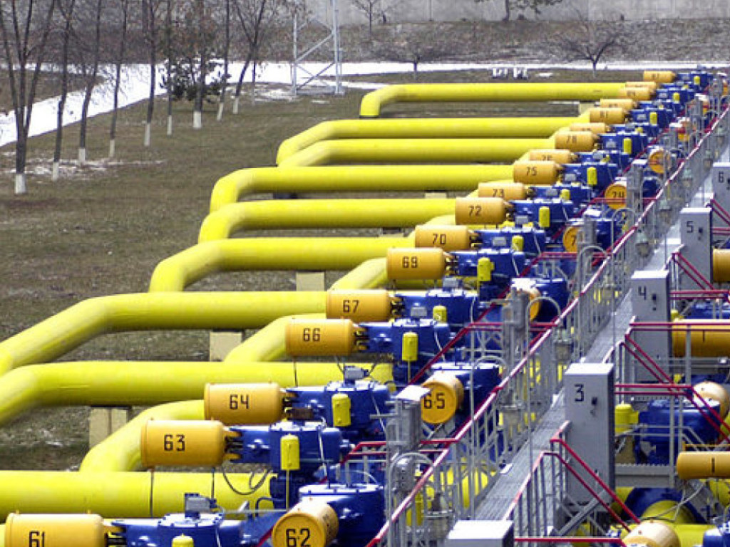 Украина использовала половину газа из хранилищ