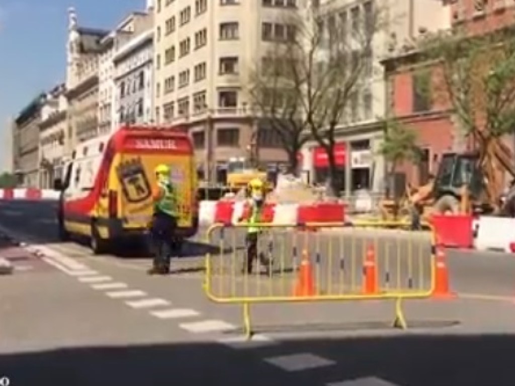 Центр Мадрида перекрывали из-за утечки газа (ФОТО)