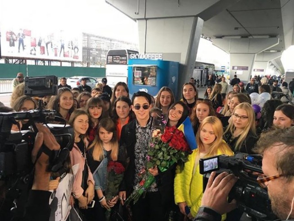 Евровидение: как украинского участника Melovin встречали в Киеве (ФОТО)
