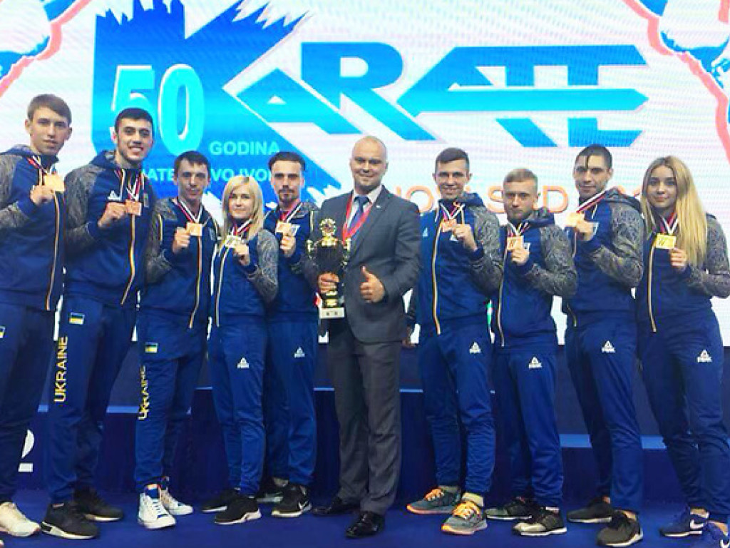 Украинские каратисты на чемпионате Европы добыли полный комплект наград