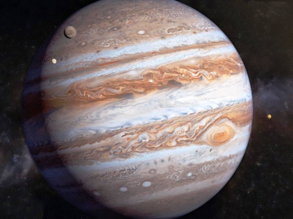 Ученым удалось пояснить природу молний на Юпитере