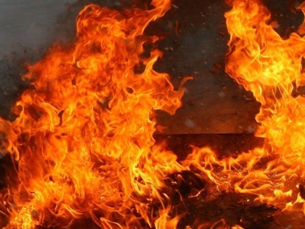 В Одесской области сгорел грузовик с сеном