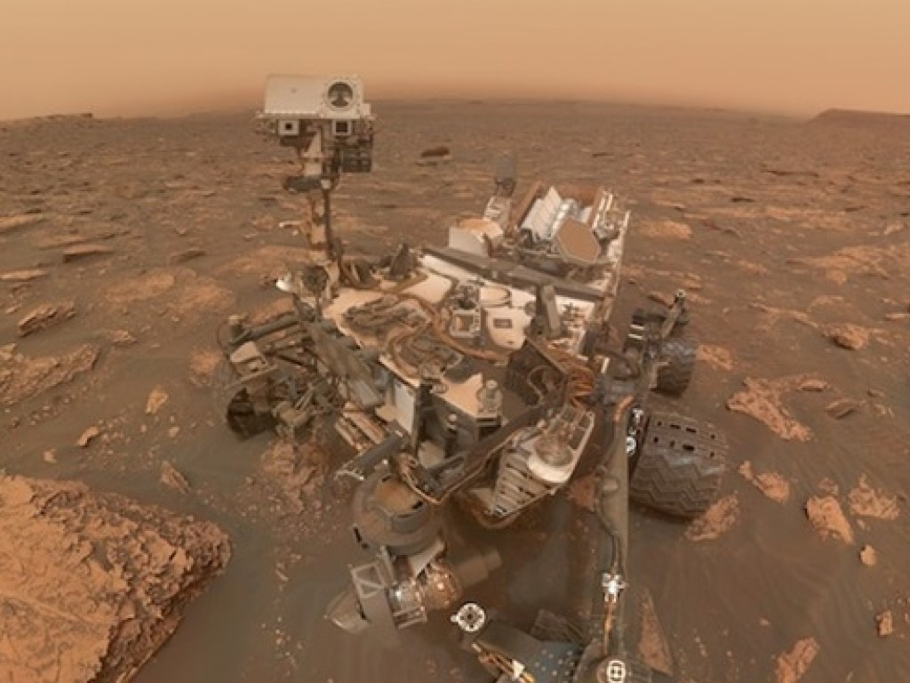 Марсоход Curiosity показал фотографии песчаной бури на Марсе (ФОТО)