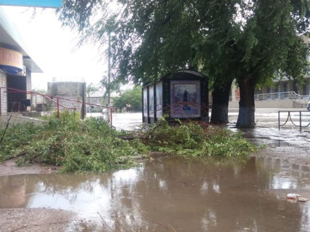 В Одесской области дождь превратил улицы в бурлящие реки (ФОТО)