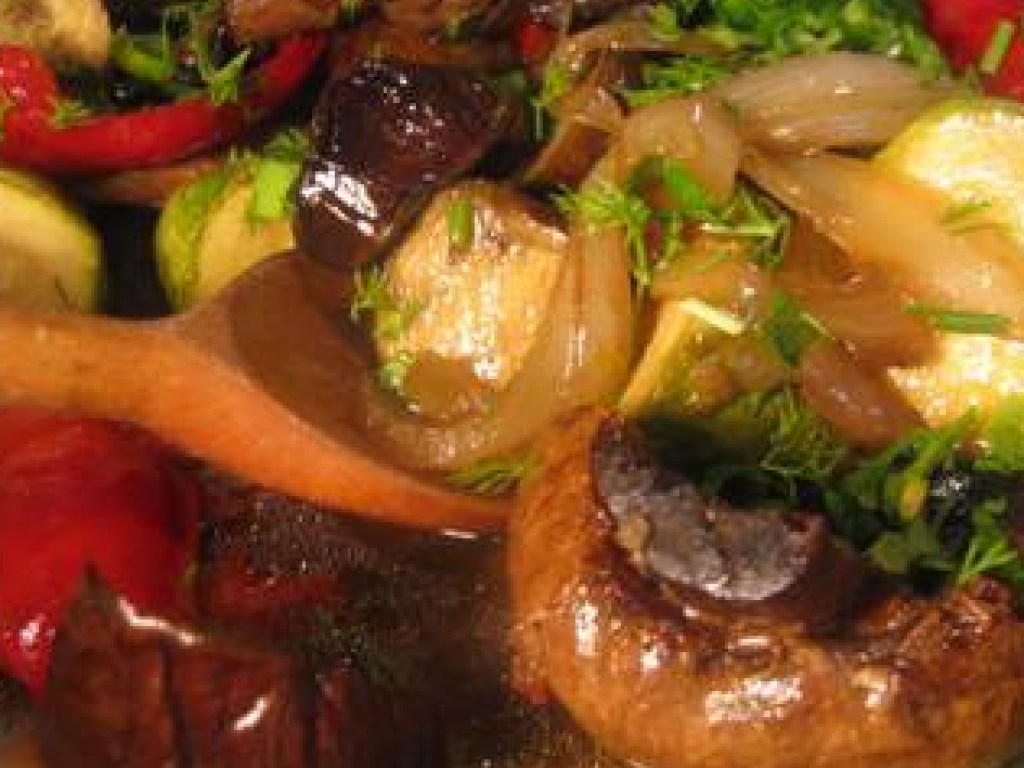 Рецепт дня: Сочные овощи в маринаде на мангале