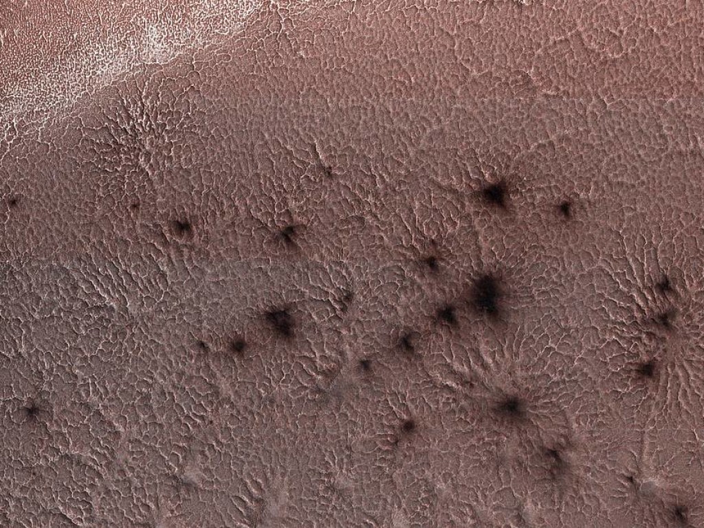 На Марсе заметили &#171;черных пауков&#187; (ФОТО)