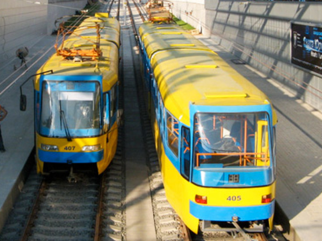 В Киеве на четыре дня отменят скоростные трамваи на Борщаговку