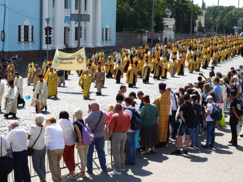 В МВД назвало число участников сегодняшнего Крестного хода УПЦ КП