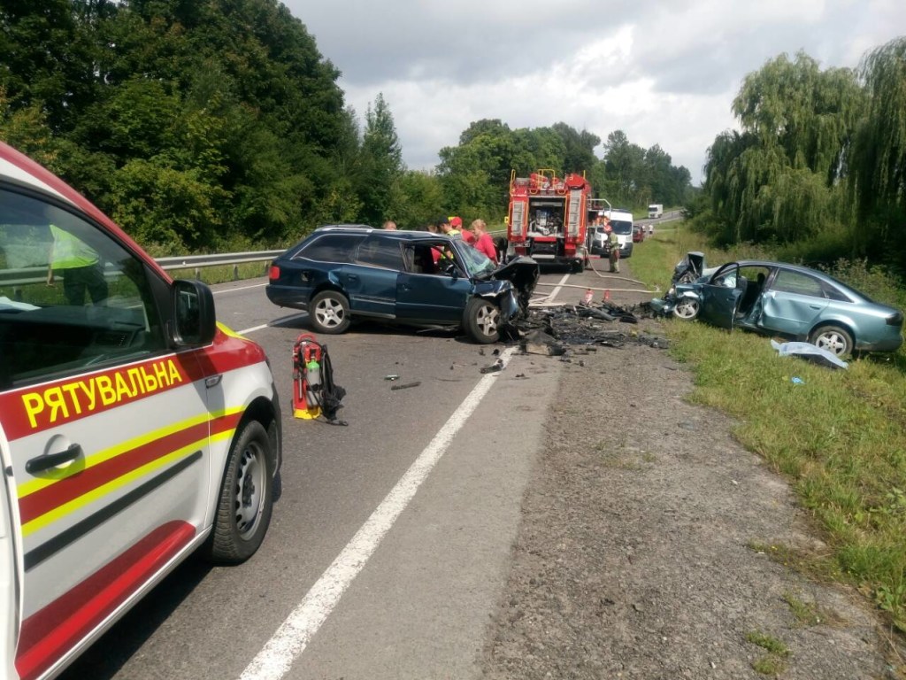 На Львовщине в столкновении двух легковушек погибли оба водителя (ФОТО)