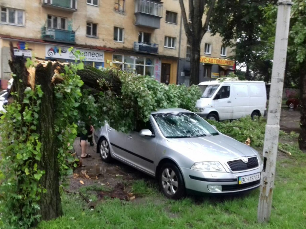 Ливень во Львове: транспортный коллапс и затопленные улицы (ФОТО, ВИДЕО)
