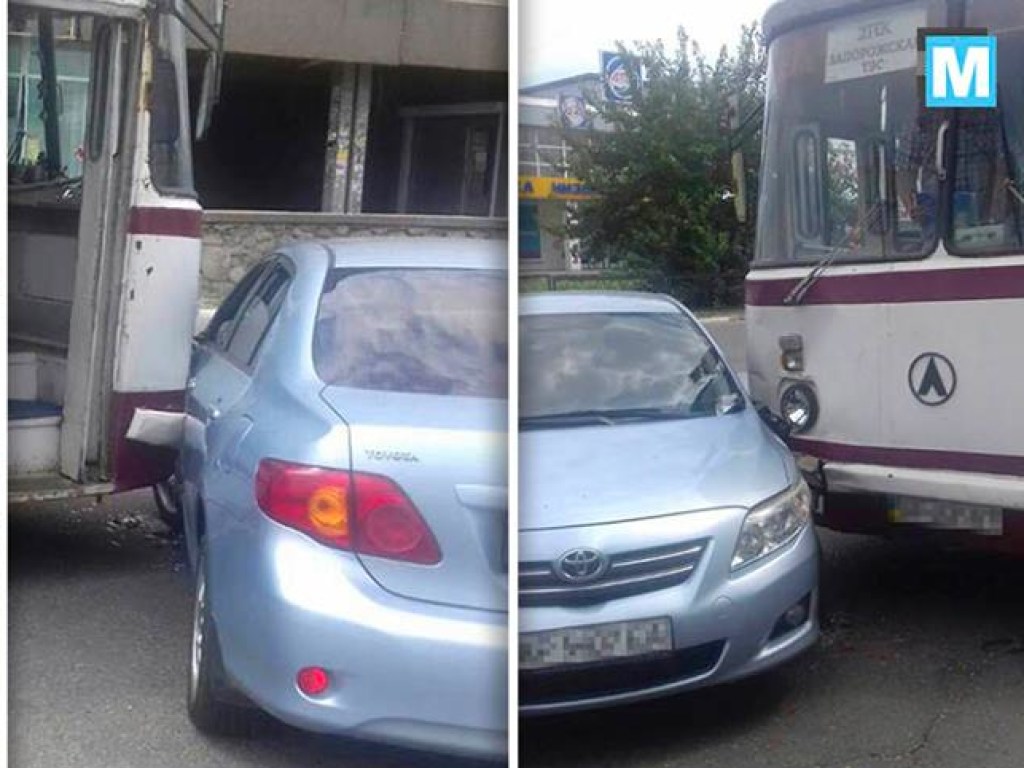 В Запорожской области столкнулись Toyota и автобус (ФОТО)