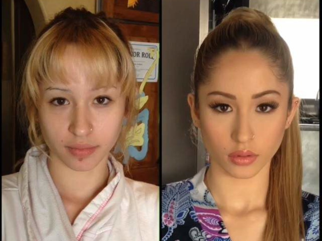 Шокирующие фото: как выглядят модели Playboy до и после макияжа