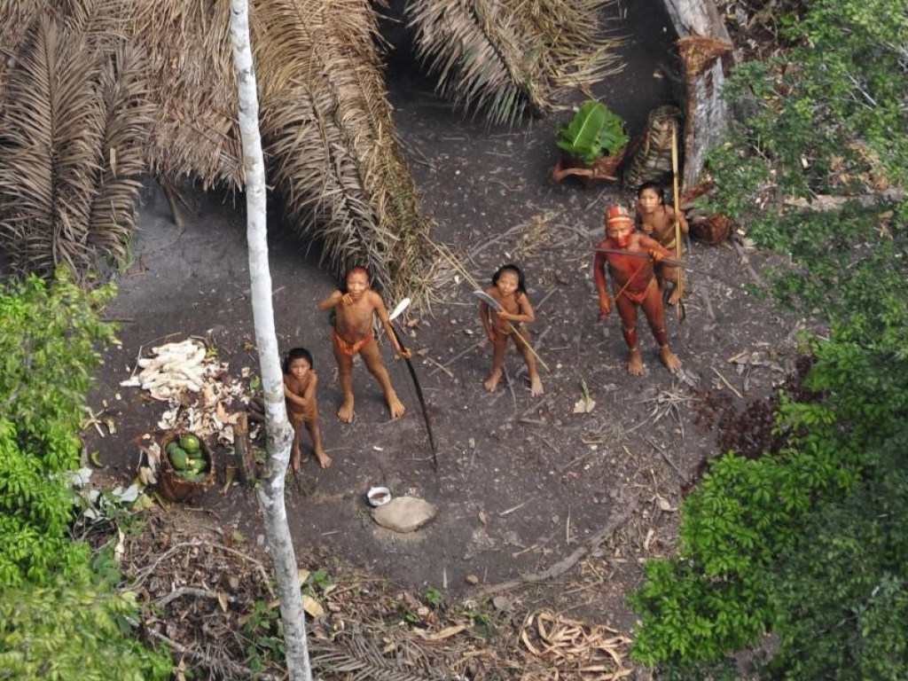 Ученым удалось заснять в Бразилии уникальное «первобытное» племя (ФОТО, ВИДЕО)