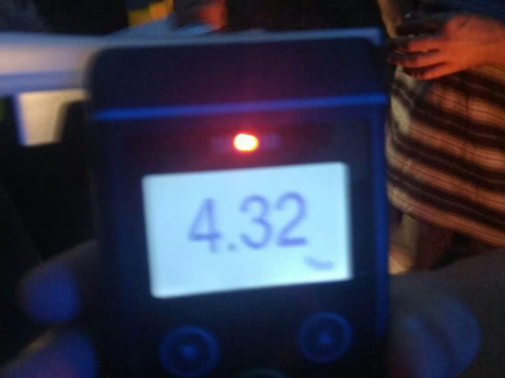В Полтаве поймали водителя с опьянением в 21 раз выше нормы (ФОТО)