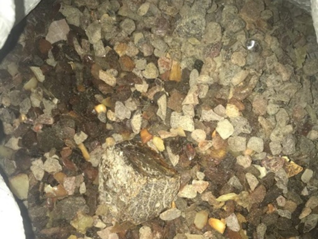 93 килограмма янтаря нашли в багажнике автомобиля на Ровенщине (ФОТО)