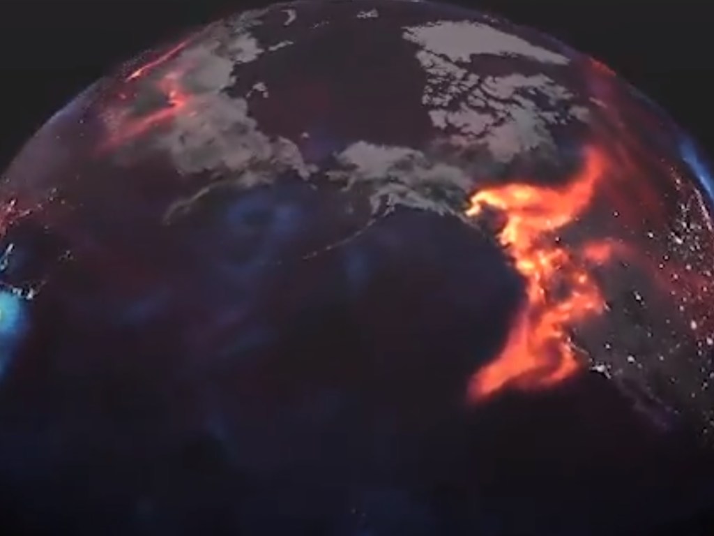Видео со спутника НАСА вызвало переполох в сети: на Земле начался апокалипсис