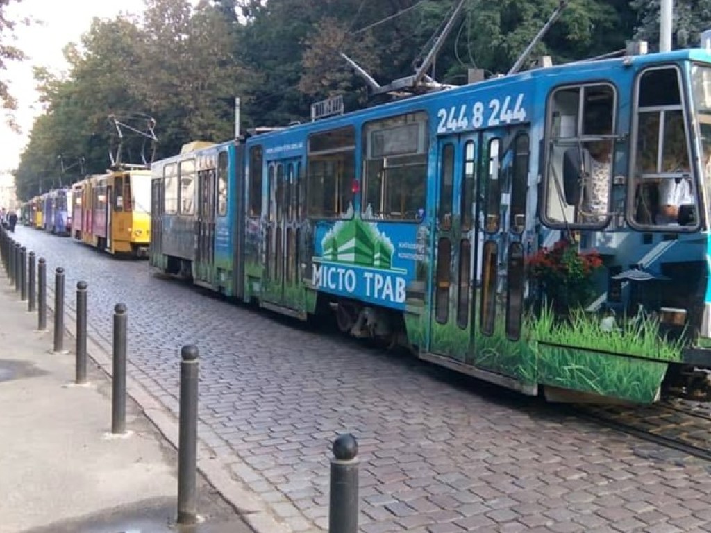 Во Львове остановились трамваи (ФОТО)