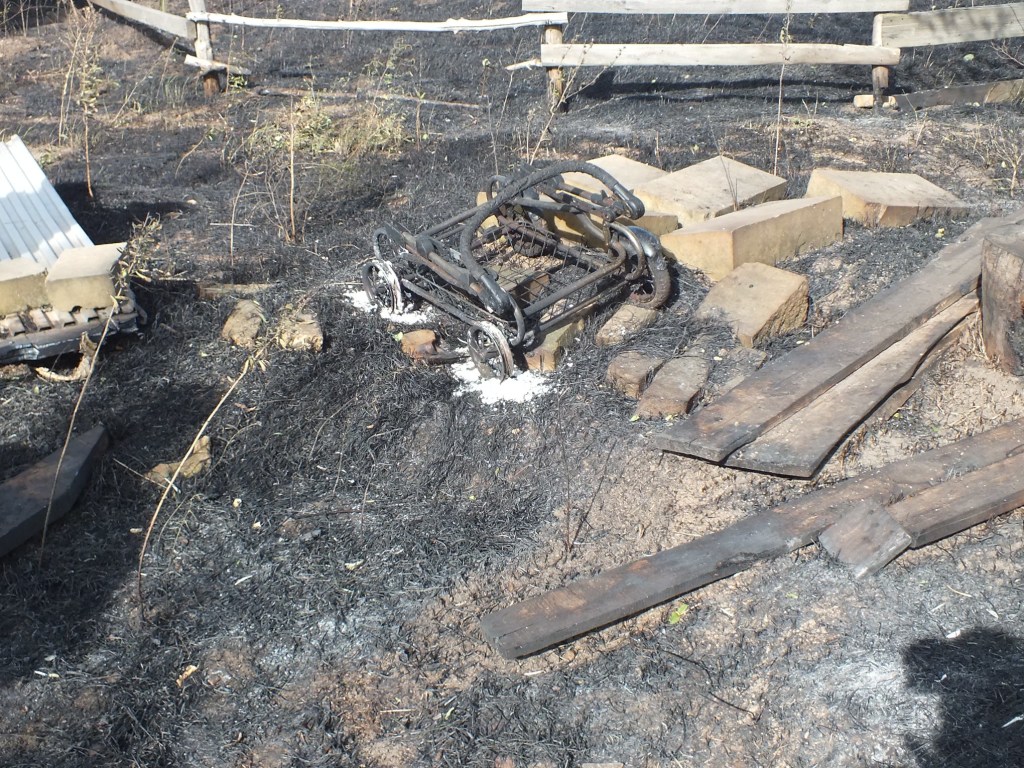 После обстрела боевиков в Красногоровке вспыхнул пожар (ФОТО)