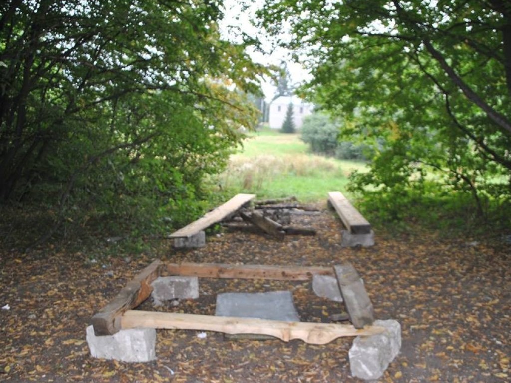 В Тернопольской области отдыхающие использовали для пикника с шашлыками старинные церковные балки (ФОТО)