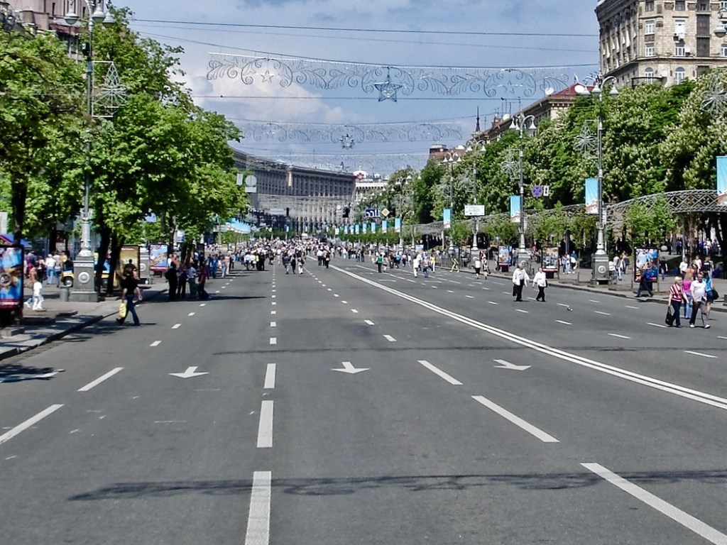 В Киеве на три дня частично перекроют Крещатик