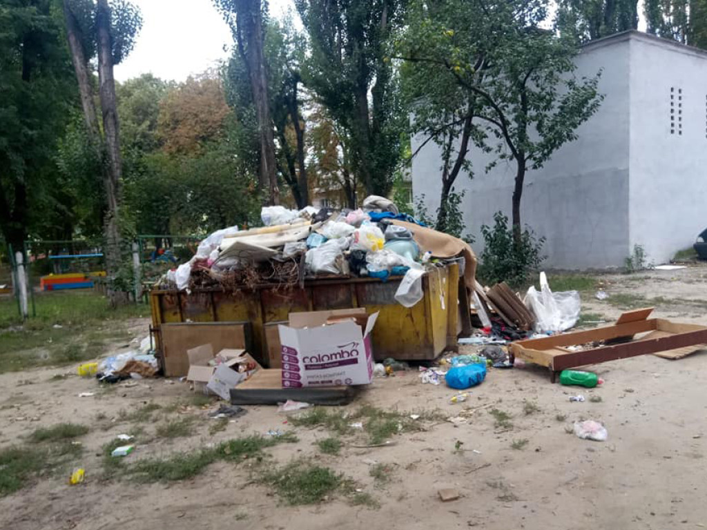 Столичная Борщаговка завалена мусором (ФОТО)