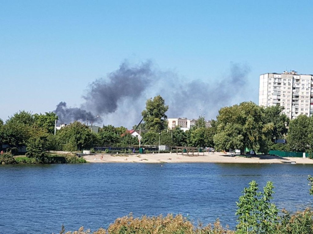 Пожар на Русановских садах в Киеве: бойцы ГСЧС усмирили пламя