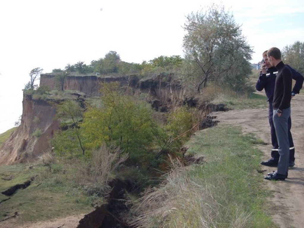 В Одесской области зафиксировали оползень протяжённостью километр (ФОТО)