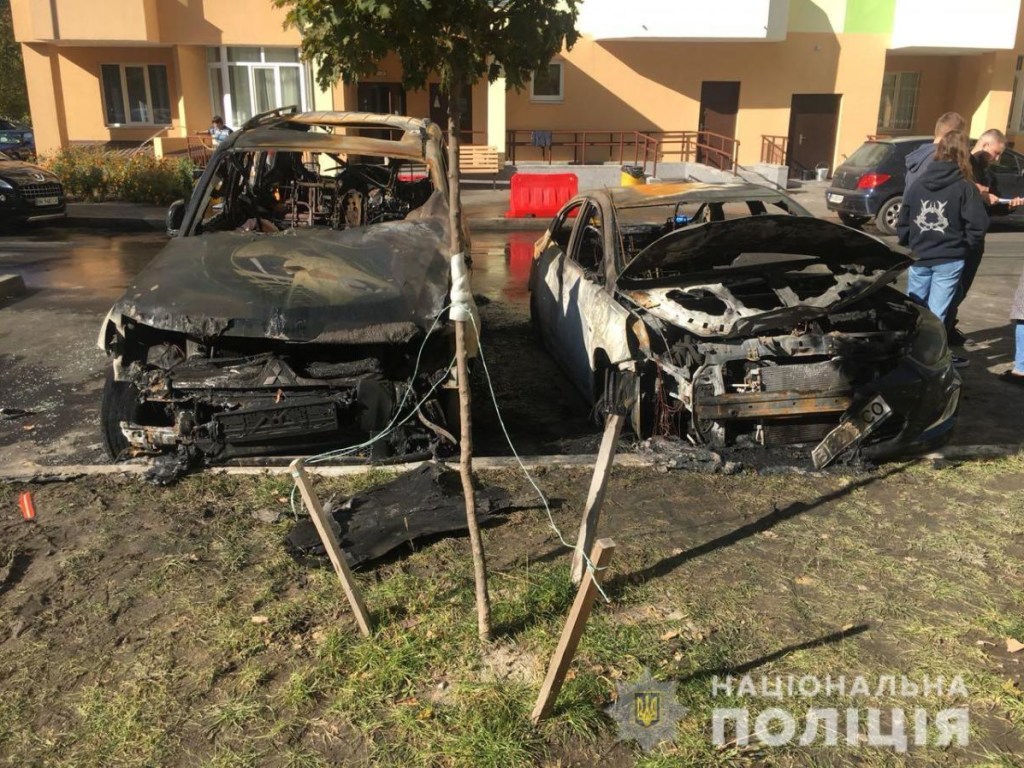 Новые подробности: На Киевщине неизвестные сожгли семь автомобилей (ФОТО, ВИДЕО)