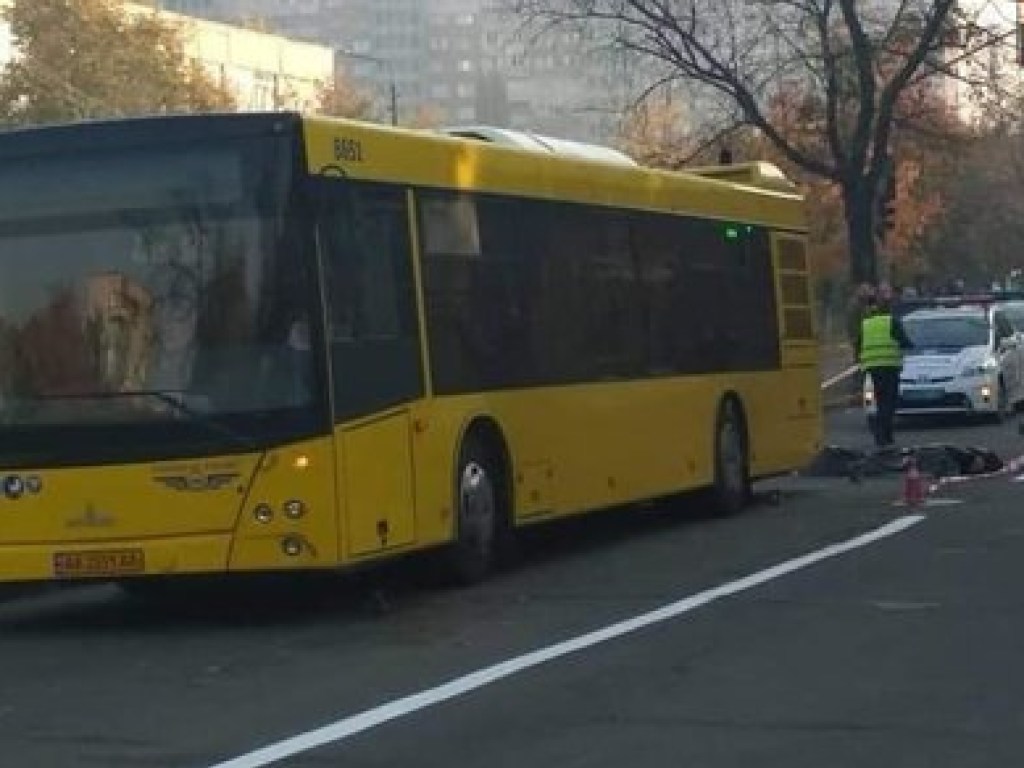 Толкнули под колеса: в Киеве на улице Кибальчича автобус насмерть сбил мужчину (ФОТО, ВИДЕО)