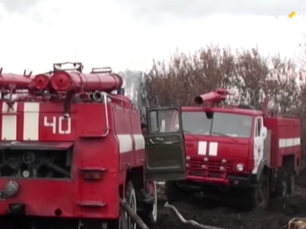 В Черниговской области горят десятки гектаров торфяников