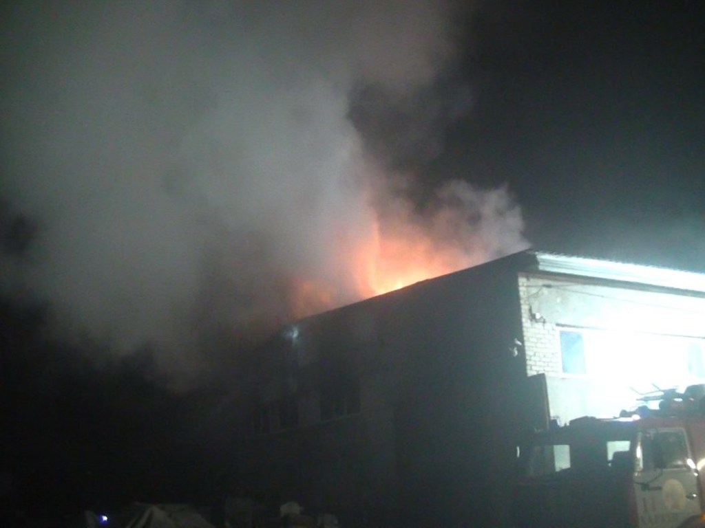 В Харьковской области при пожаре в цеху погиб мужчина (ФОТО)
