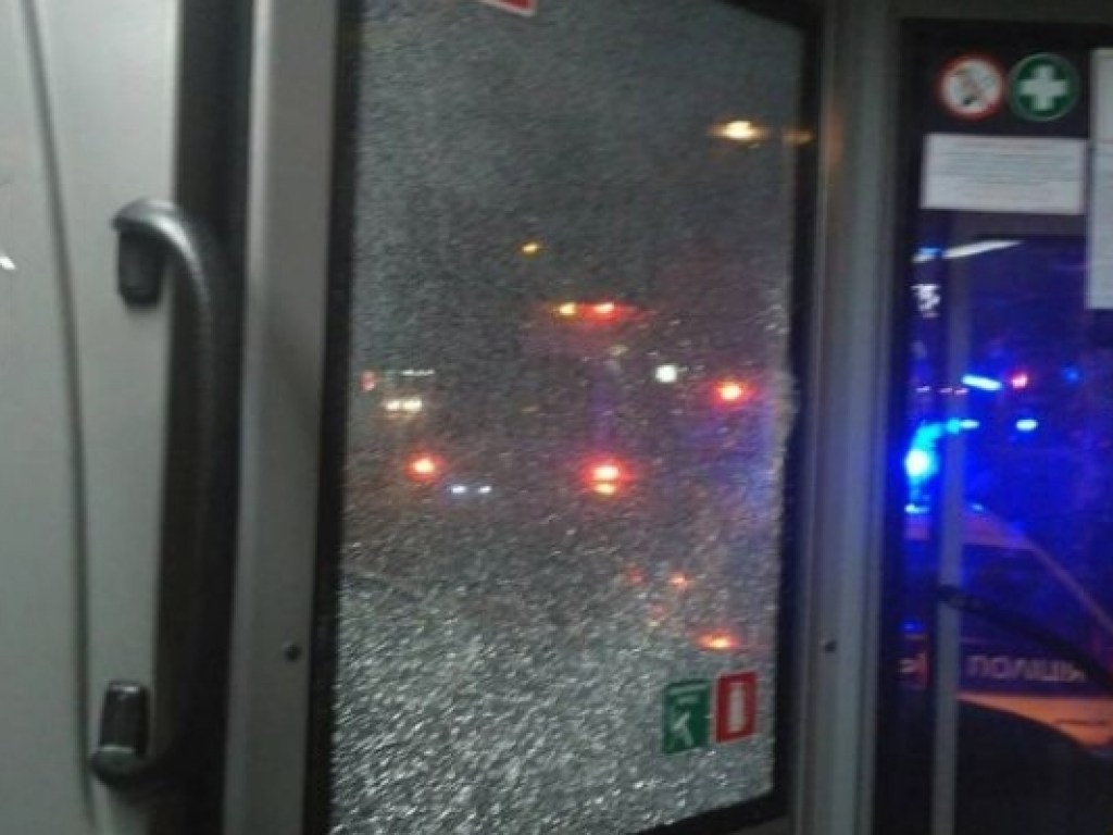В Запорожье пьяный парень метнул бутылкой в автобус: пассажиры задержали хулигана (ФОТО)