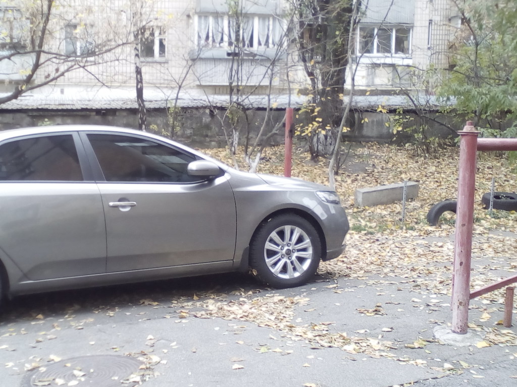Мастер-класс от «героя парковки»: на Печерске в Киеве водитель KIA вывел из себя автолюбителя (ФОТО)