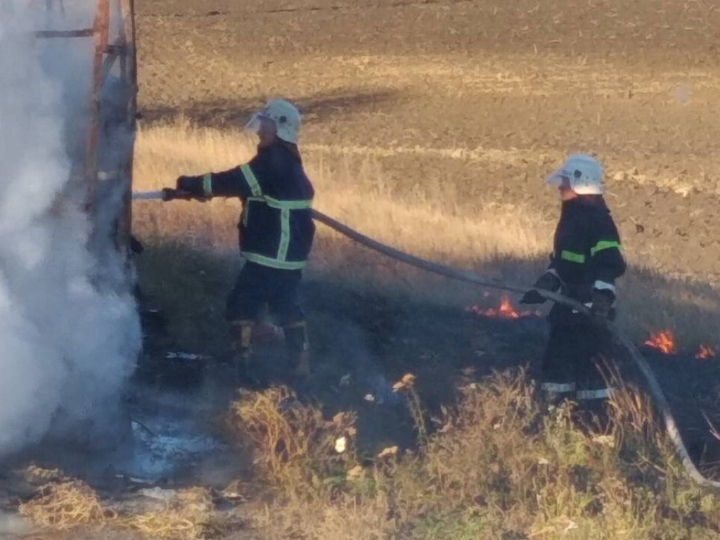 В Днепропетровской области загорелся пассажирский автобус (ФОТО)